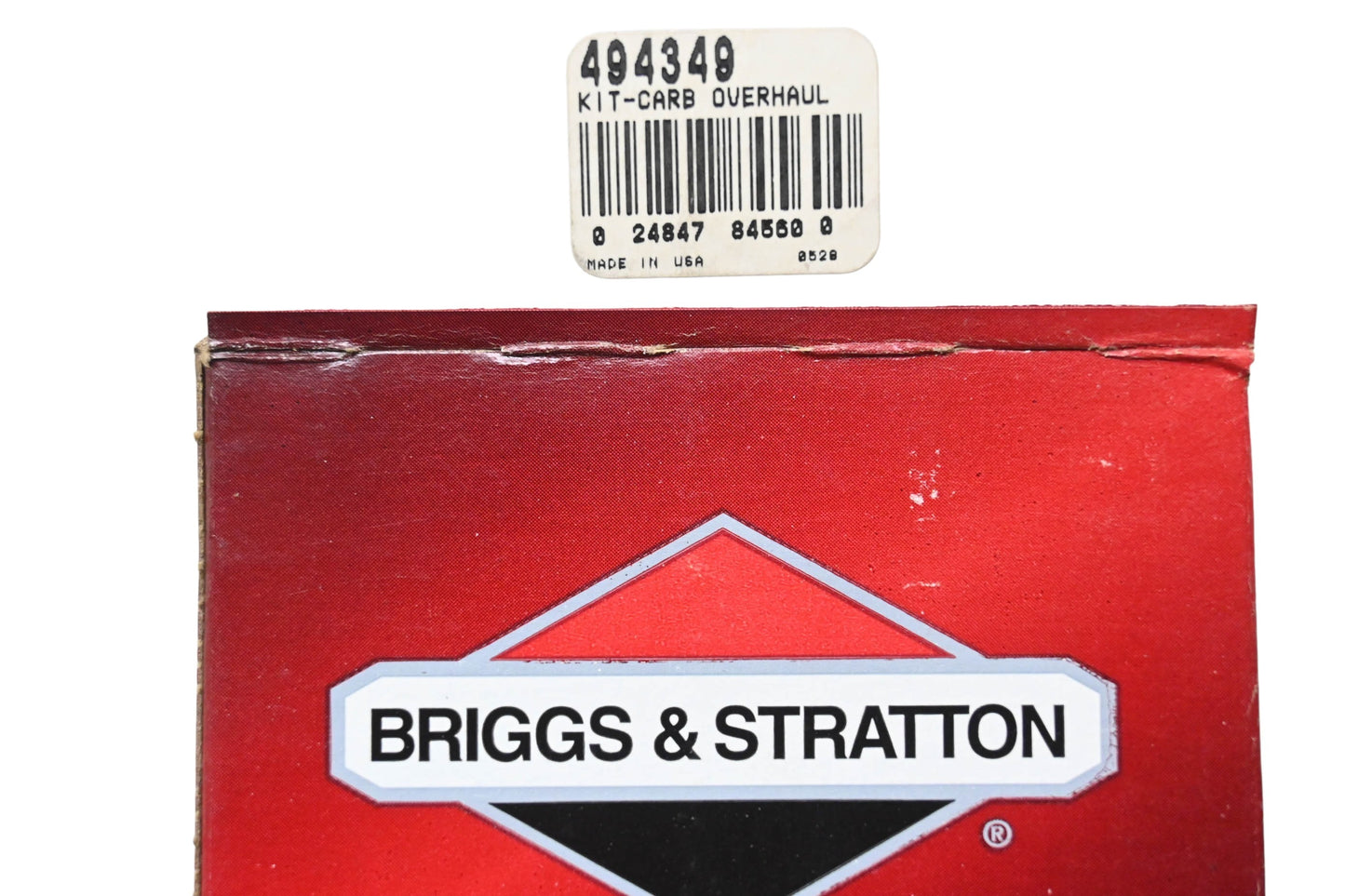 New OEM Briggs & Stratton 494349 Carburetor Overhaul Kit NOS