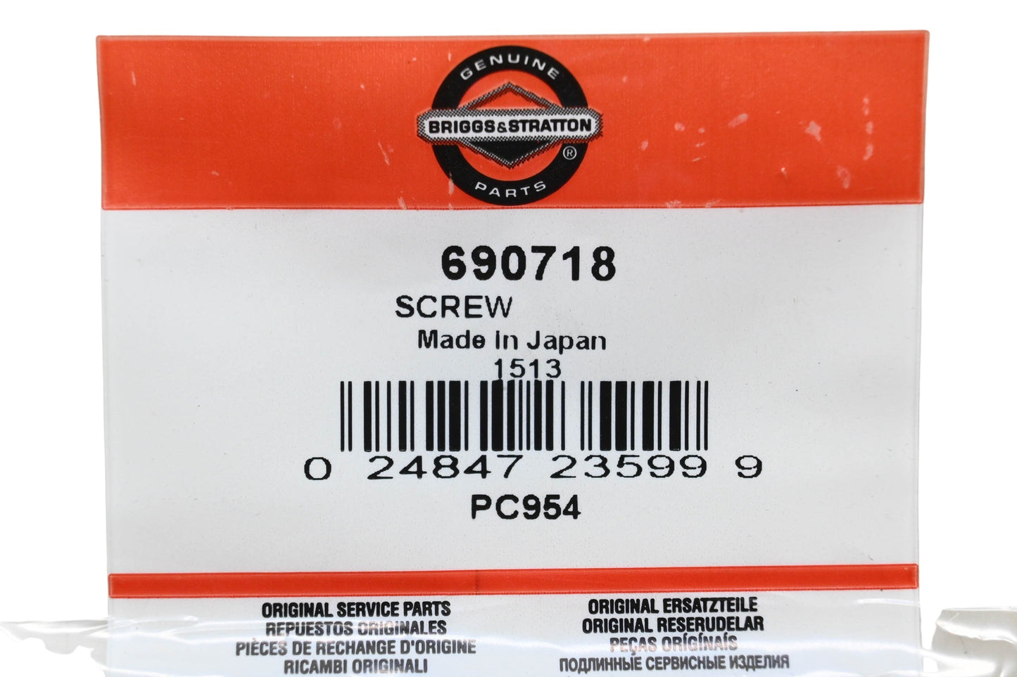 New OEM Briggs & Stratton 690718 Screw NOS