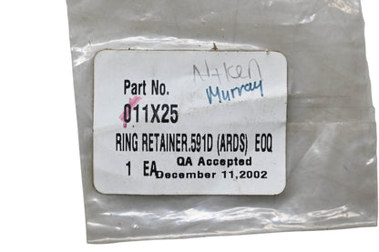 Murray 011X25 Retainer Ring NOS