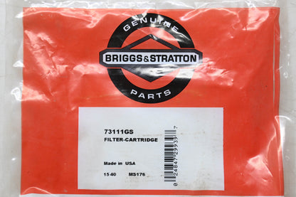 New OEM Briggs & Stratton 73111GS Cartridge Filter NOS