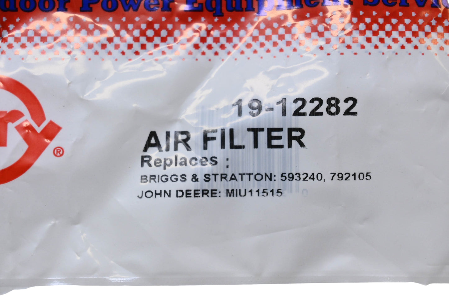 Rotary 19-12282, 593240, MIU11515 Air Filter NOS