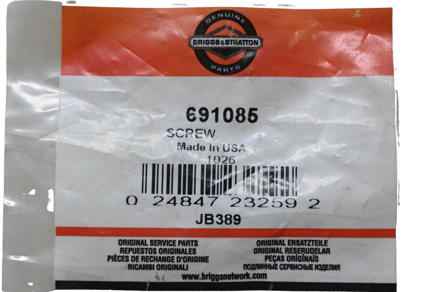 New OEM Briggs & Stratton 691085 Screw NOS