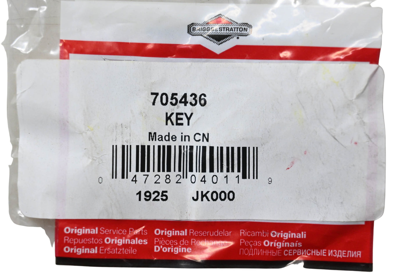 New OEM Briggs & Stratton 705436 Key NOS