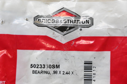 New OEM Briggs & Stratton 5023330SM Bearing .98 x 2.44 X NOS