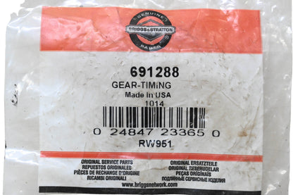 New OEM Briggs & Stratton 691288 Timing Gear NOS