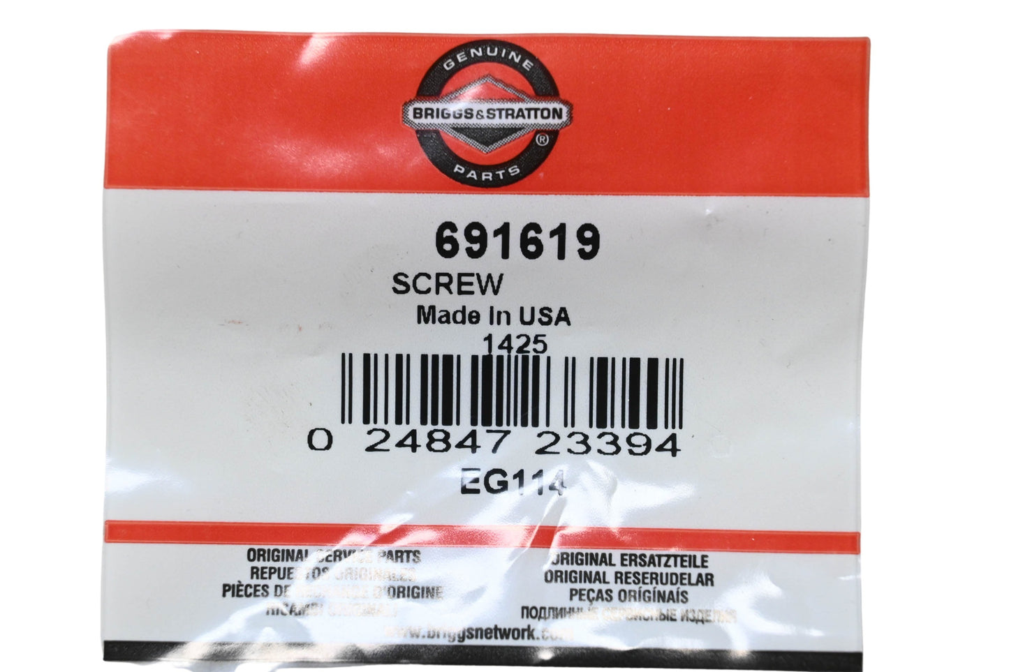 New OEM Briggs & Stratton 691619 Screw NOS