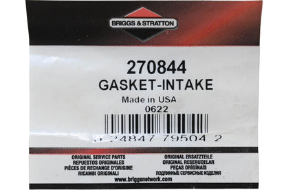 New OEM Briggs & Stratton 270844 Intake Gaskets Qty 2 NOS