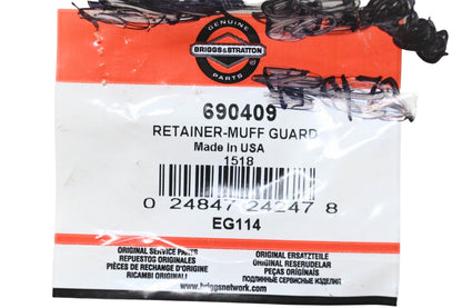 New OEM Briggs & Stratton 690409 Muffler Guard Retainer NOS