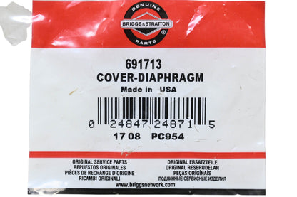 New OEM Briggs & Stratton 691713 Diaphragm Cover NOS