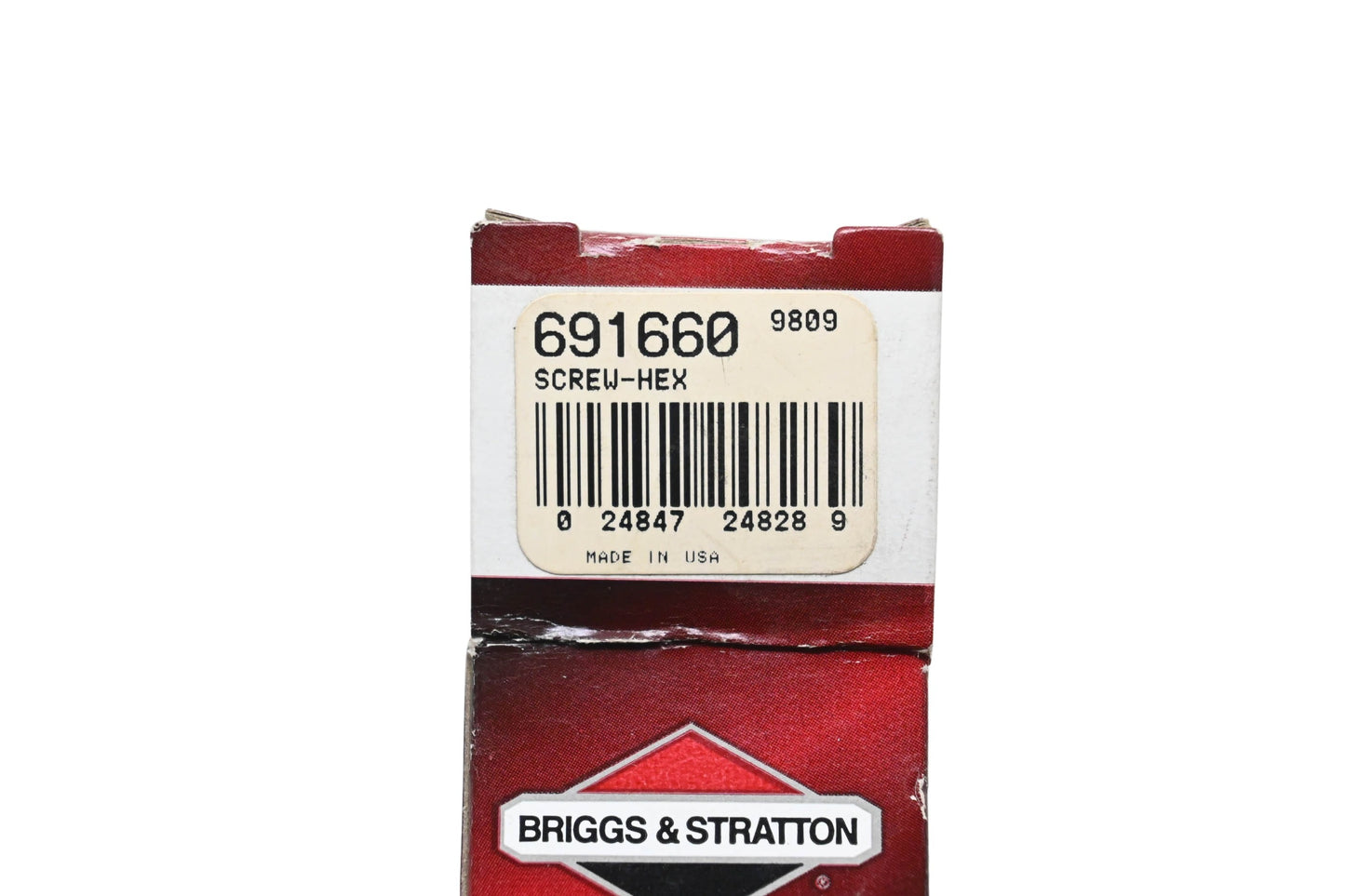 New OEM Briggs & Stratton 691660 Hex Screws Qty 2 NOS