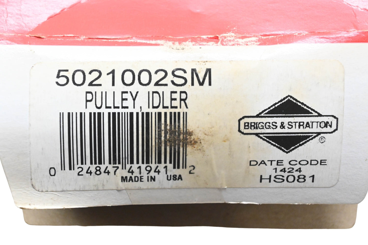 New OEM Briggs & Stratton 5021002SM Idler Pulley NOS