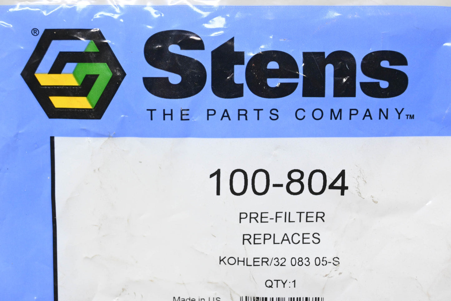 Stens 100-804, 32 083 05-S Pre-Filter NOS