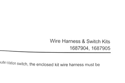 New OEM Briggs & Stratton 1687904, 1687905 Wire Harness & Switch Kit NOS