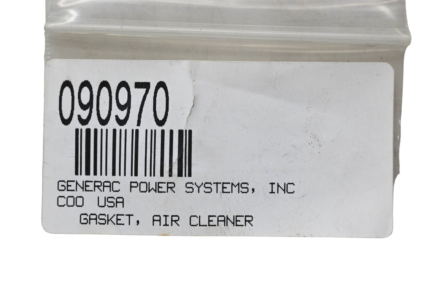 Generac 090970 Air Cleaner Gasket NOS