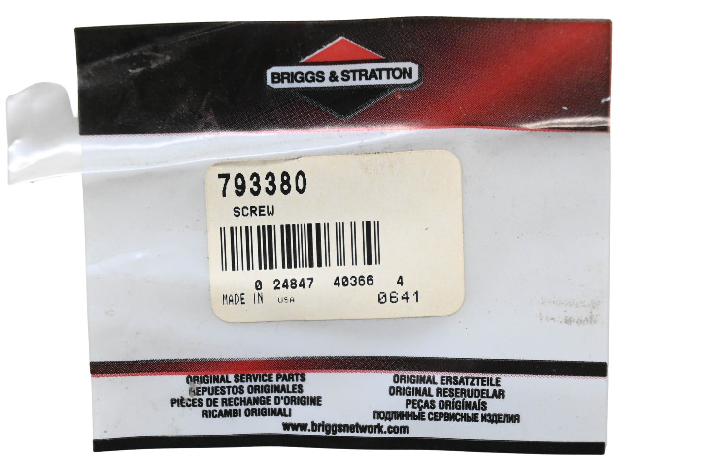 New OEM Briggs & Stratton 793380 Screw NOS