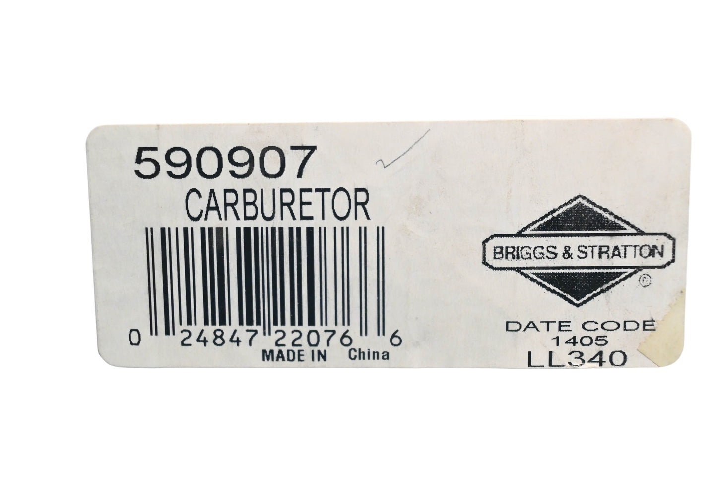 New OEM Briggs & Stratton 590907 Carburetor NOS