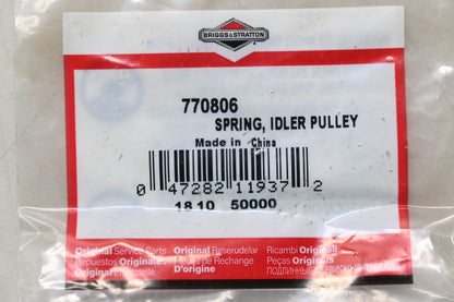 New OEM Briggs & Stratton 770806 Idler Pulley Spring NOS