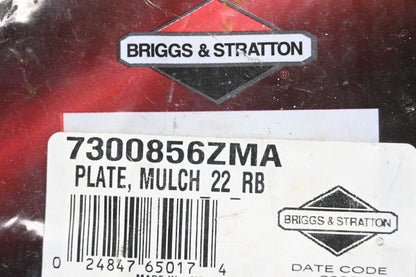 New OEM Briggs & Stratton 7300856ZMA Mulch Plate NOS