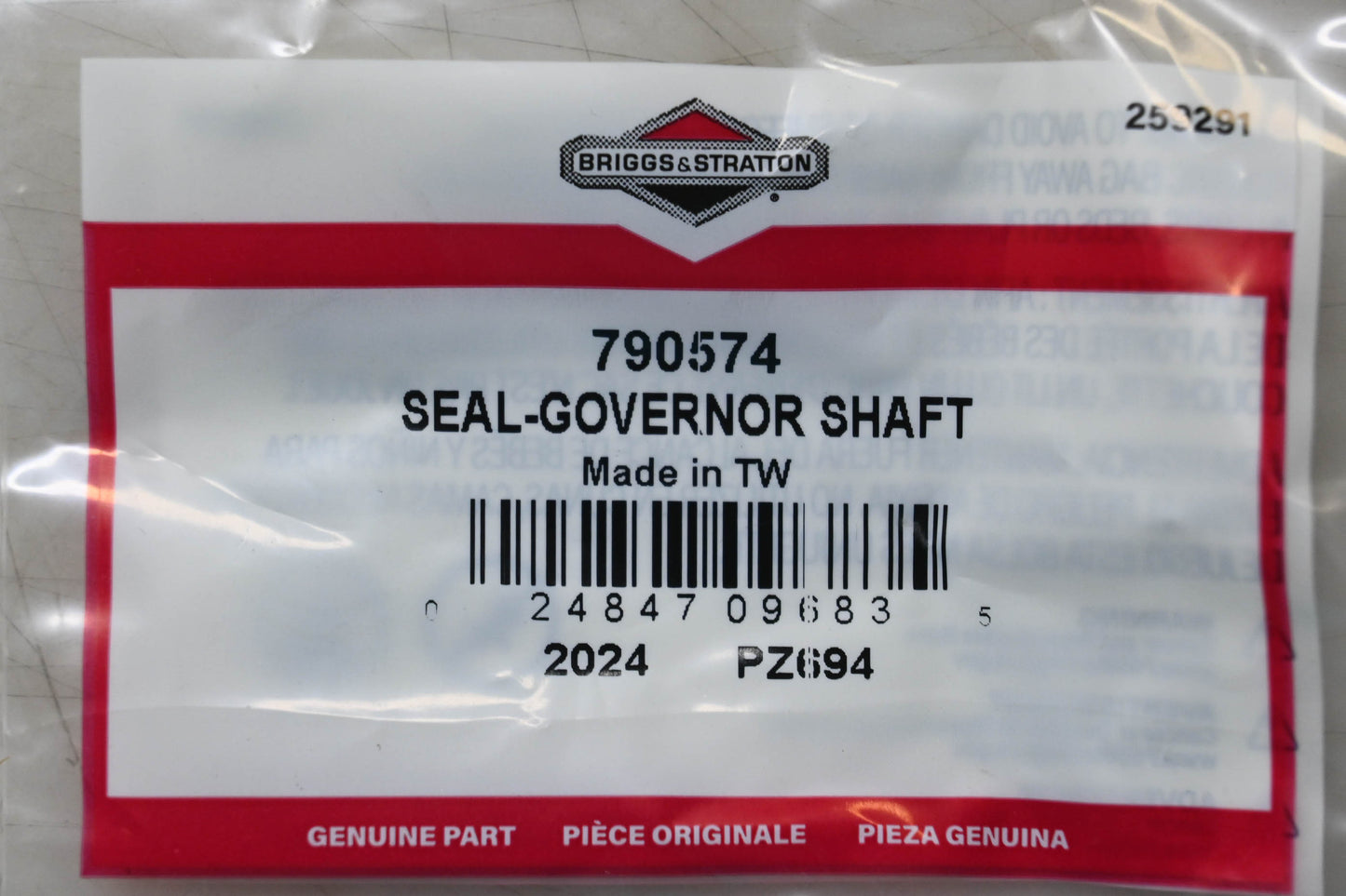 New OEM Briggs & Stratton 790574 Governor Shaft Seal NOS