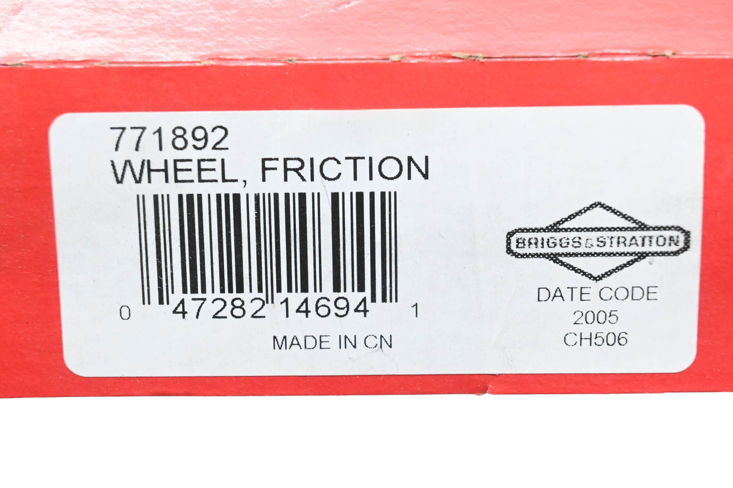 New OEM Briggs & Stratton 771892 Friction Wheel NOS