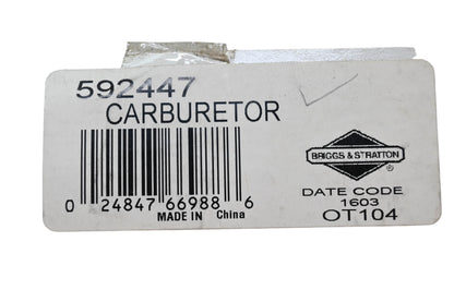 New OEM Briggs & Stratton 592447 Carburetor NOS