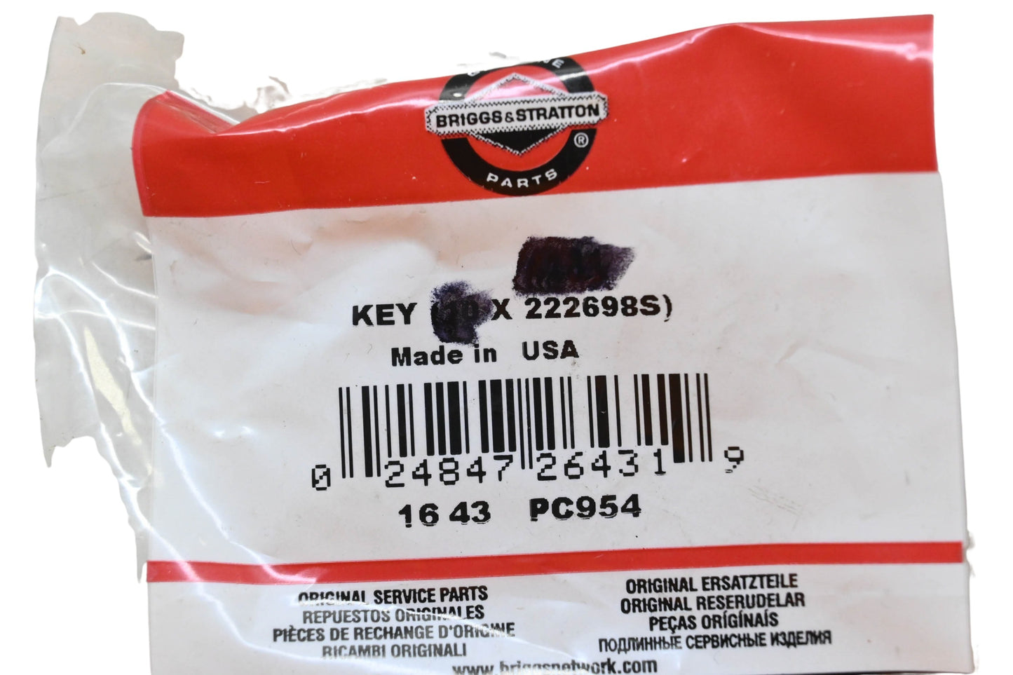 New OEM Briggs & Stratton 222698S Flywheel Keys Qty 3 NOS