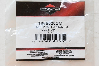 New OEM Briggs & Stratton 1960520SM Push Nut NOS