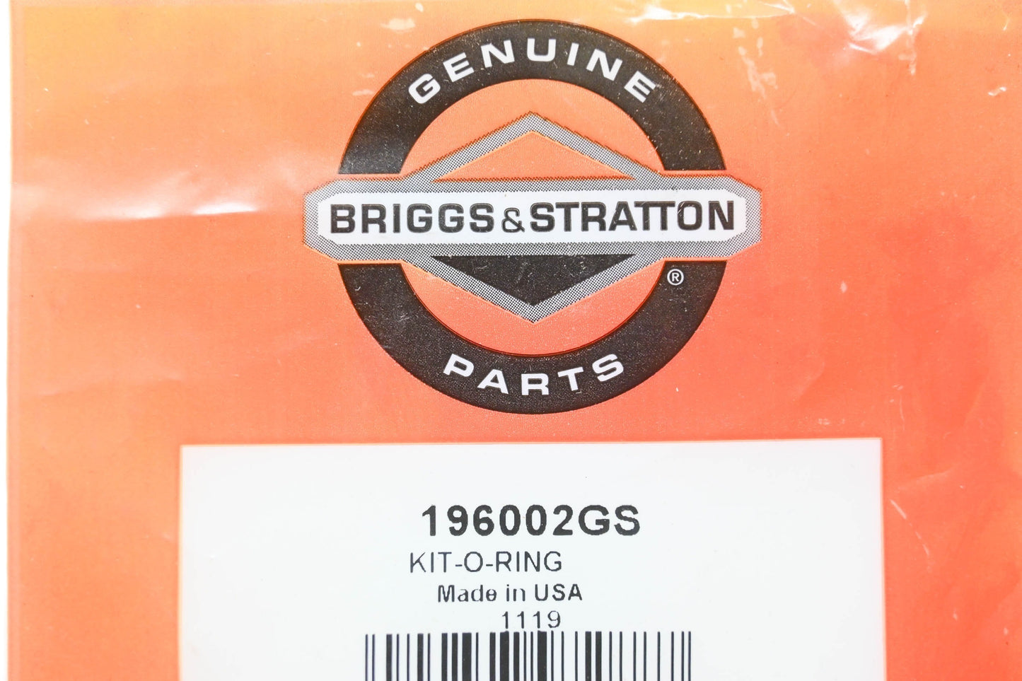 New OEM Briggs & Stratton 196002GS O-Ring Kit NOS