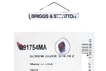 New OEM Briggs & Stratton 91754MA Guide Screw 5/16-18 NOS