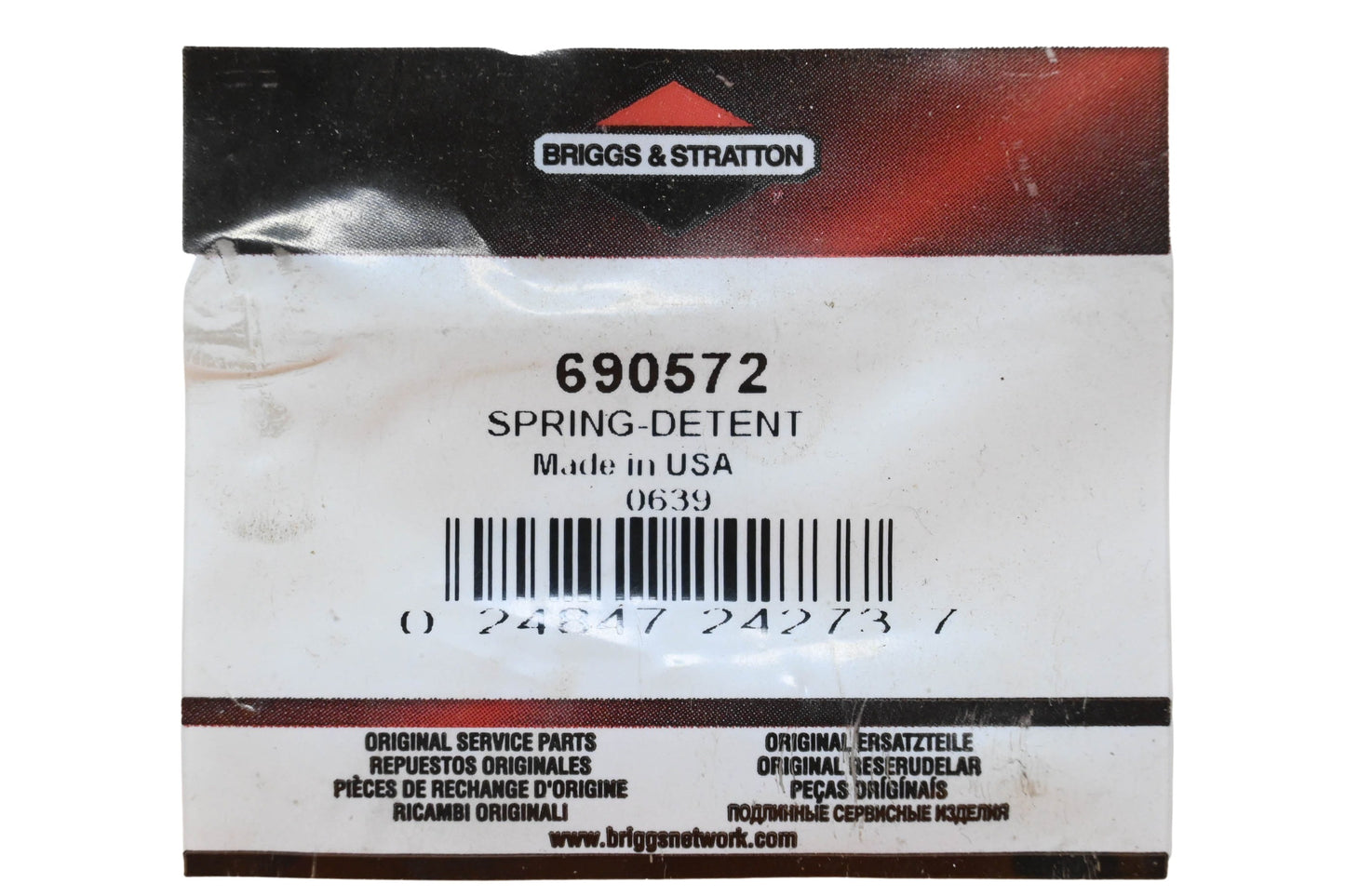 New OEM Briggs & Stratton 690572 Detent Spring NOS
