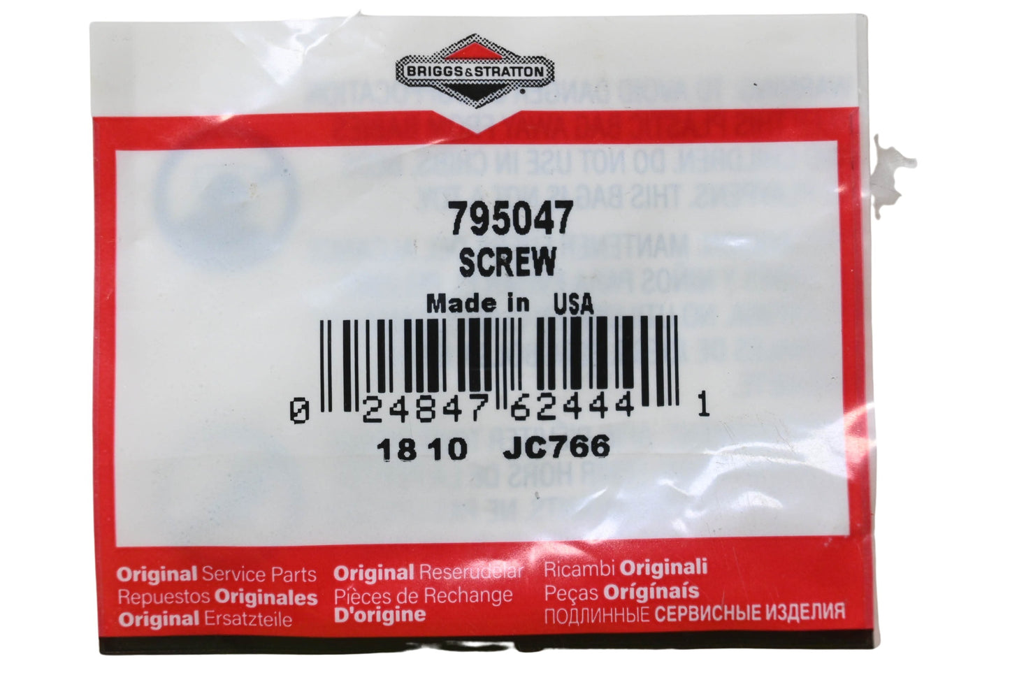 New OEM Briggs & Stratton 795047 Screw NOS