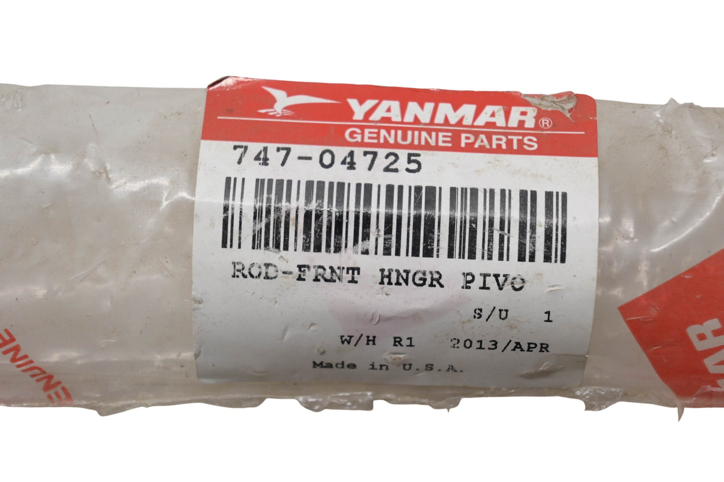 Yanmar 747-04725 Front Hanger Pivot Rod NOS