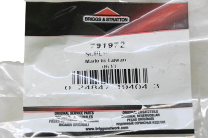 New OEM Briggs & Stratton 791972 Screw NOS