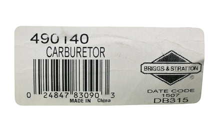 New OEM Briggs & Stratton 490140 Carburetor NOS