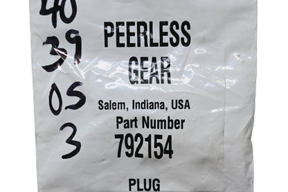 Peerless Gear 792154 Plug NOS
