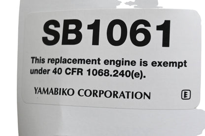 Yamabiko SB1061, E26205023174 Short Block NOS