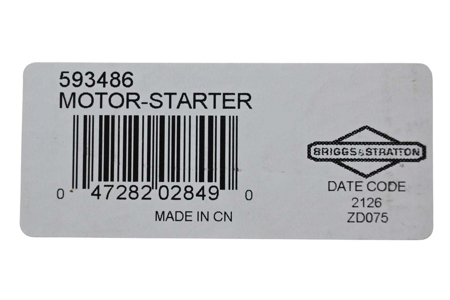 New OEM Briggs & Stratton 593486 Starter Motor NOS