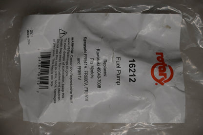 Rotary 16212, 49040-7008 Fuel Pump NOS