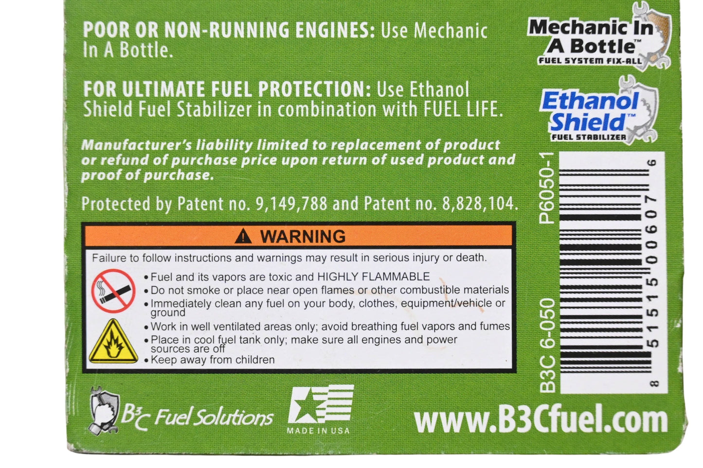 B3C Fuel Solutions B3C 6-050, P6050-1 Fuel-Life Gas Desiccant Fuel Drying & Stabilization NOS