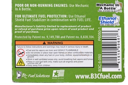 B3C Fuel Solutions B3C 6-050, P6050-1 Fuel-Life Gas Desiccant Fuel Drying & Stabilization NOS