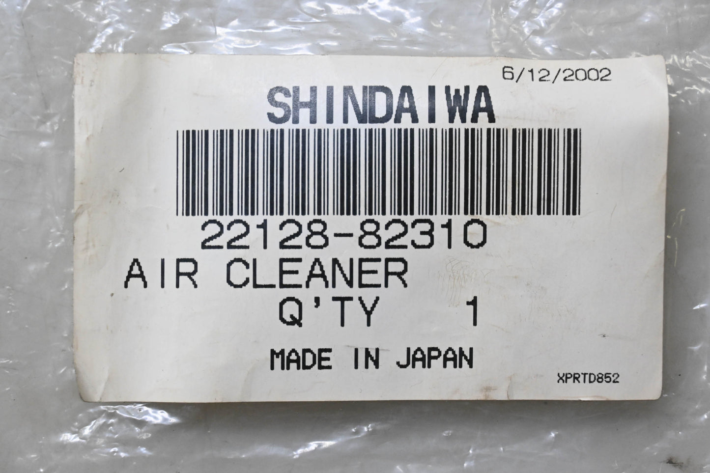Shindaiwa 22128-82310 Air Cleaner NOS