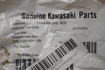 New OEM Kawasaki 21171-7034 Ignition Coil Assembly NOS