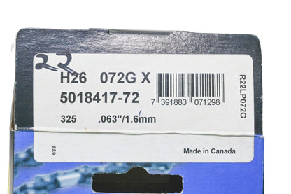 New OEM Husqvarna H26 072G X, 5018417-72, 501841772 Saw Chain 325 .063" NOS