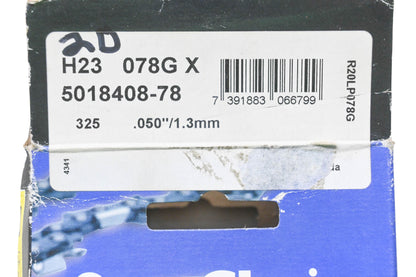 New OEM Husqvarna H23 078G X, 5018408-78, 501840878 Saw Chain 325 .050" NOS