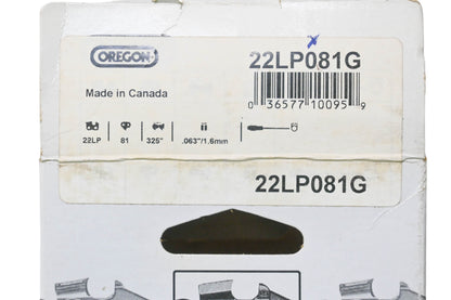 Oregon 22LP081G Saw Chain 325 .063" NOS