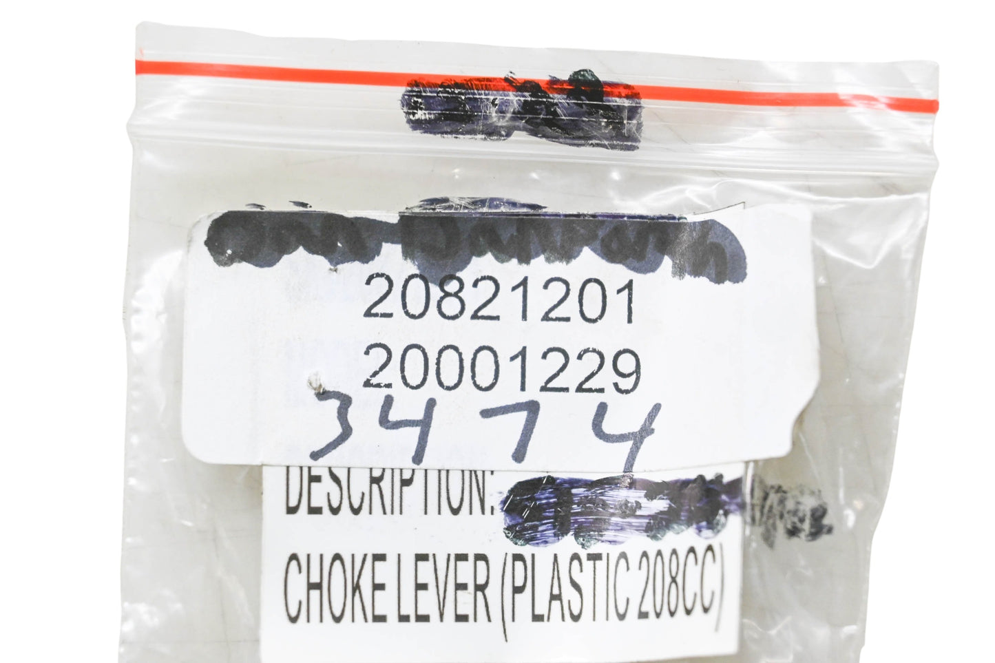 LCT 20821201, 20001229 Choke Lever NOS