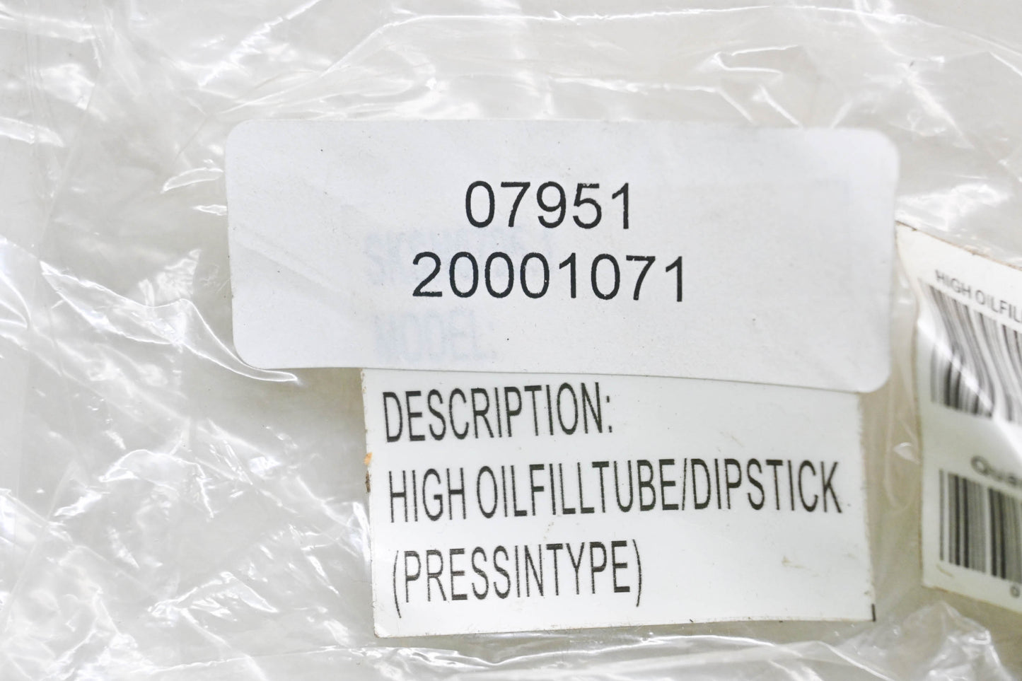 LCT 07951, 20001071 Dipstick Tube NOS