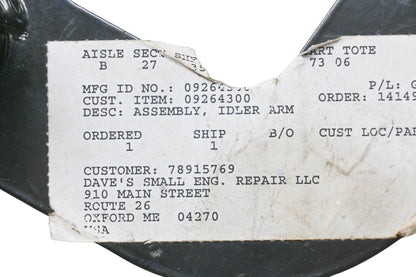 Ariens 09264300 Idler Arm Assembly NOS