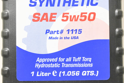 Tuff Torq 1115 100% Full Synthetic SAW 5w50 1L NOS