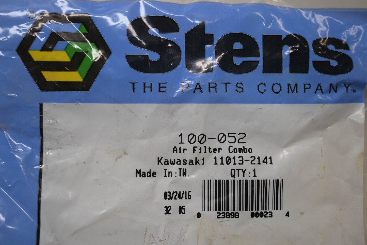 Stens 100-052, 11013-2141 Air Filter Combo NOS